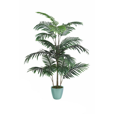 Faux Palm Plant in Planter