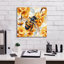 «Bee With Yellow Flowers» par Momart, art mural sur toile, 37 po x 37 po-1981375555