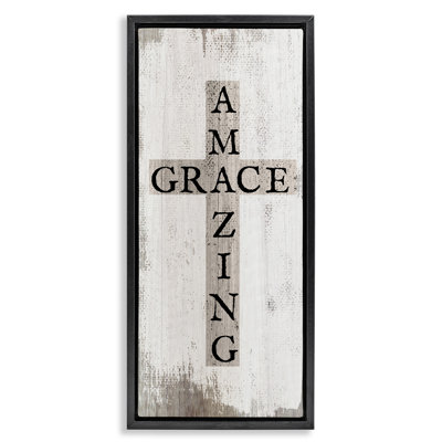 «Amazing Grace», art mural flottant encadré sur toile flottante par Daphne Polselli