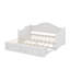 Canapé-lit simple en bois équipé d'un lit gigogne escamotable et de tiroirs de rangement pratiques-114727898