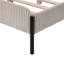 Lit rembourré avec pieds en métal-348569495