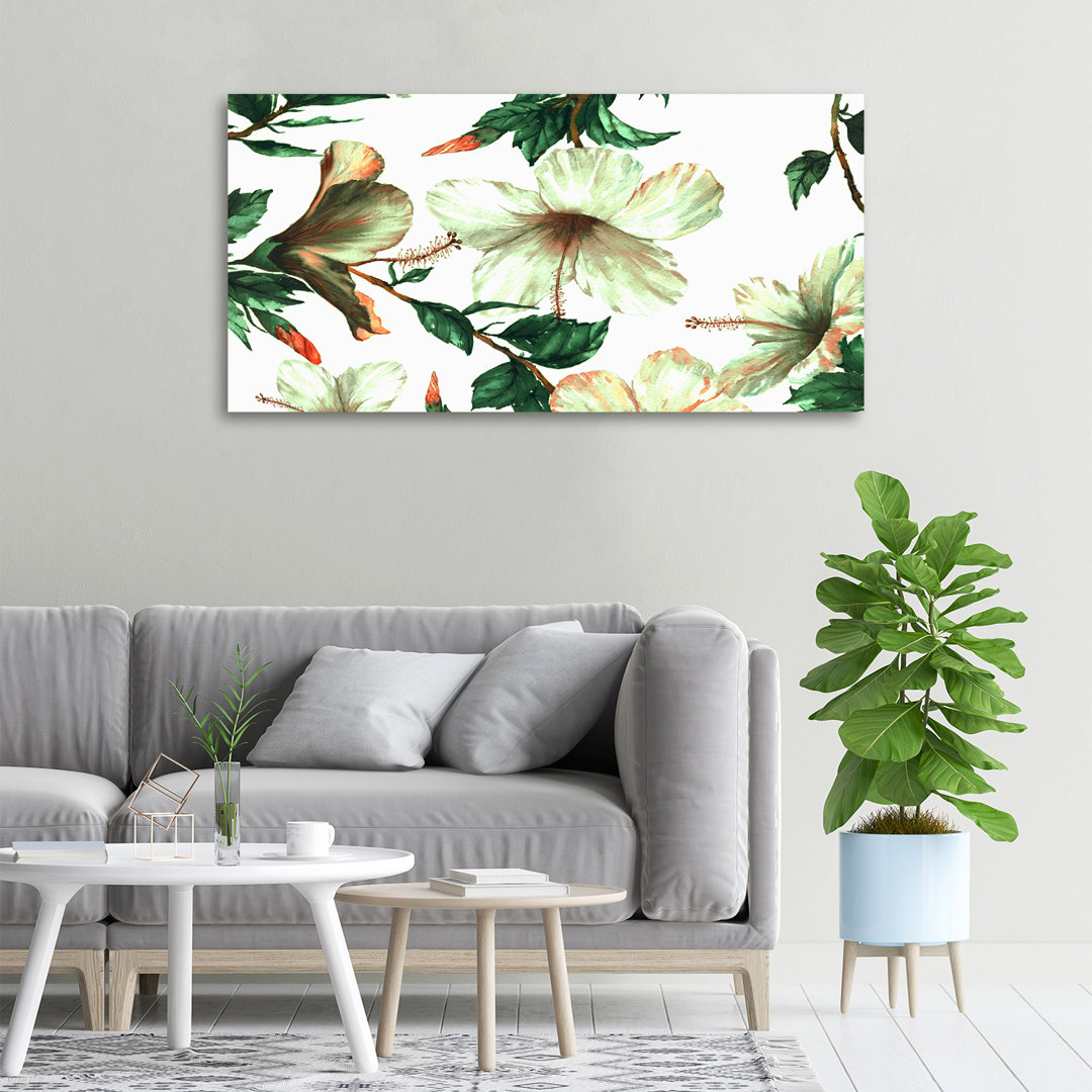 Hibiskusblüten - Ungerahmte Kunstdrucke auf Leinwand