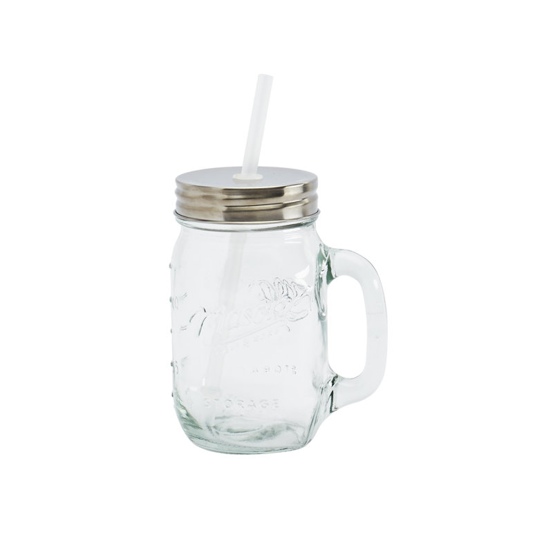 Vintage-Inspired 14-Piece Glass Drinkware Set with Pitcher and Jars
