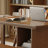 Light-walnut Rectangular Solid Wood Desk-109514468