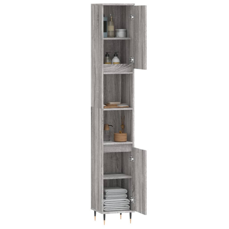 Bathroom Cabinet, Grey Sonoma