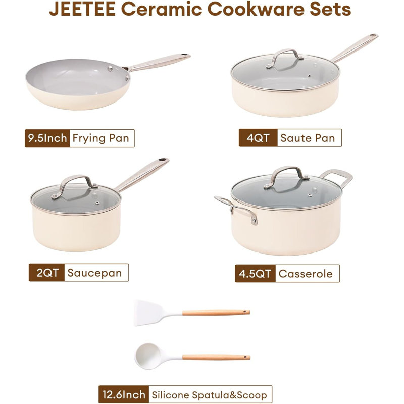 7 - Piece Non-Stick Aluminum Cookware Set