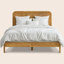 Base de lit en bois massif Brody