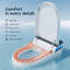 Toilette bidet intelligente HOROW T38 avec couvercle à ouverture / fermeture automatique, nettoyage à l'eau chaude réglable, siège chauffant, séchoir à air chaud et chasse d'eau automatique