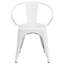 Chaise intérieure / extérieure en métal Joubert de qualité commerciale avec accoudoirs-708691925