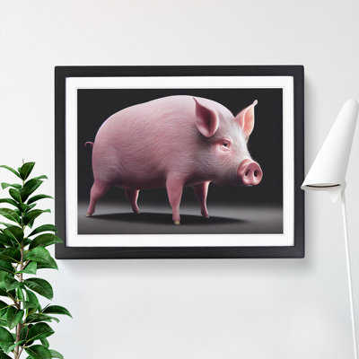 Cute Pig - Single Picture Frame Print