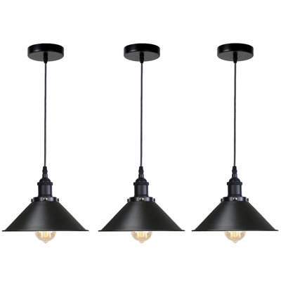 Cristobal 3 - Light Black Single Pendant