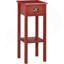 Table d'appoint à 2 niveaux avec tiroir, table de bout étroite avec tablette inférieure, pour le salon ou la chambre à coucher, -1250556660