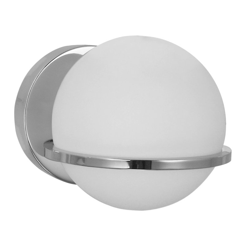 Applique murale à bras 1 lumière Sofia, Chrome poli