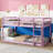 Twin Over Twin Solid Wood Bunk Beds With Ladder-1554300639