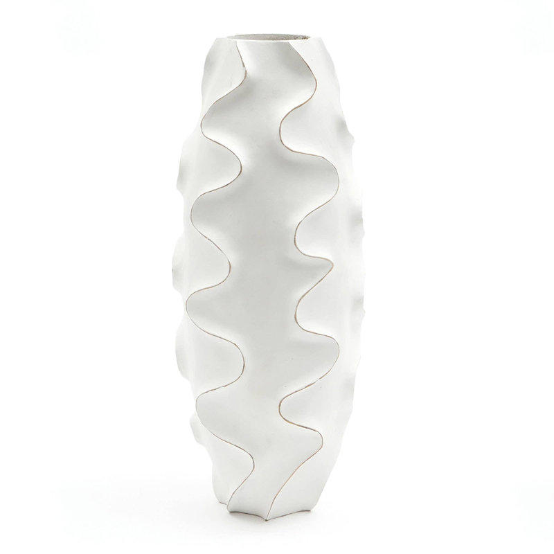 Vase en bois de manguier fabriqué à la main avec un design artisanal et une finition polie lisse pour la décoration intérieure
