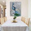 Paon - peinture sur toile tendue