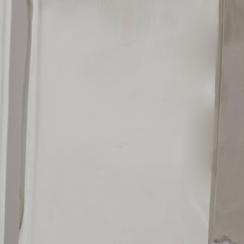 Décoration murale plaque en métal en acier inoxydable argenté