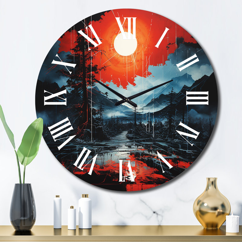 Horloge murale en métal Berith, Grand