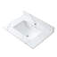 31 po. Comptoir de meuble-lavabo en pierre frittée or avec comptoir encastré en céramique et dosseret de 31 po - finition élégante