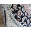 Tapis à main one-of-kind noué la blue/black 5 pi 11 po Adonica