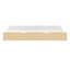 Natural Pine Twin Bed With Trundle And Bookcase Headboard, Transitional Design, , No Box Spring, 300Lbs Weight Pine, Modern Pull-Out Trundle, Sleep Space Maximization