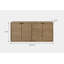 Buffet cannelé Oak Crest couleur blé – Placage en chêne blanc américain