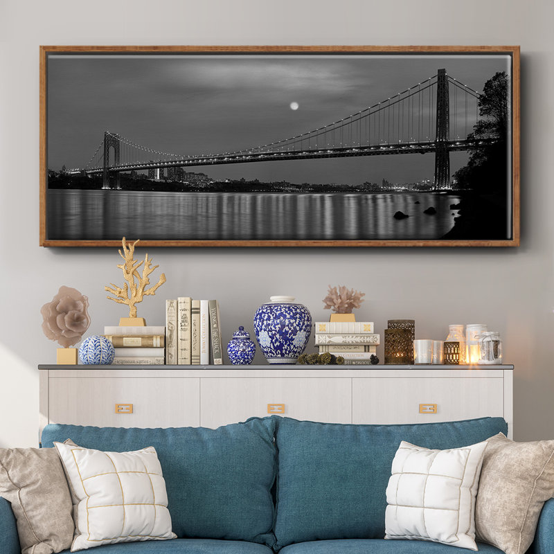 Pont George Washington - toile encadrée, H 12 po x l 30 po