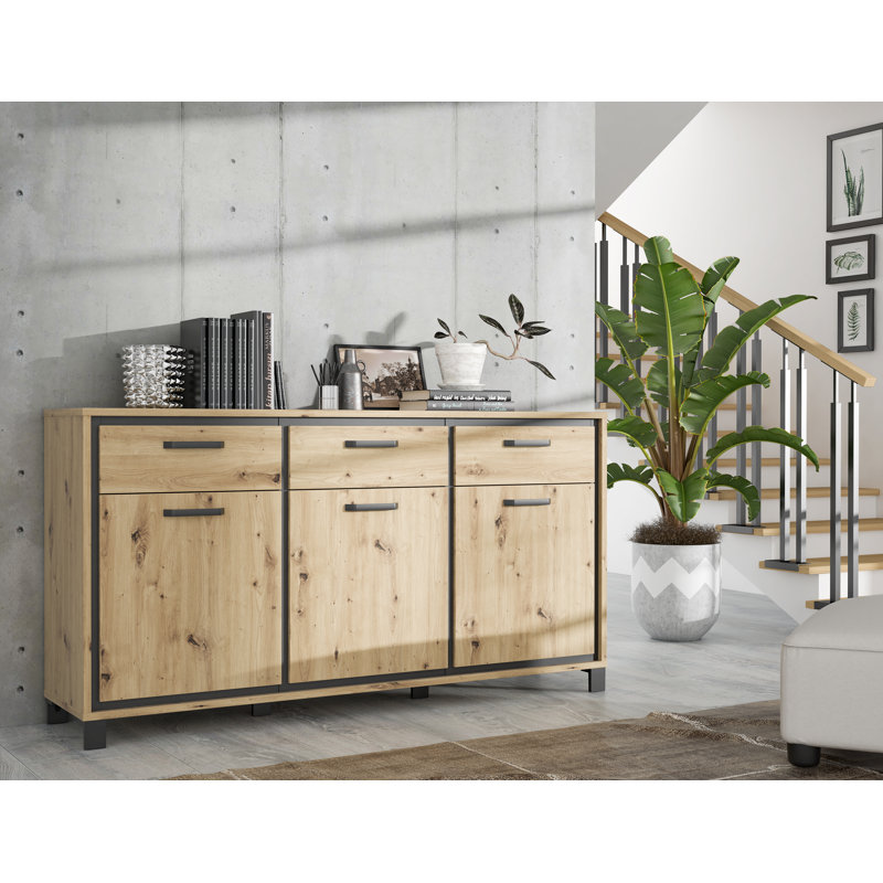 Charleen 178.4cm W 3 - Drawer Chest of Drawers