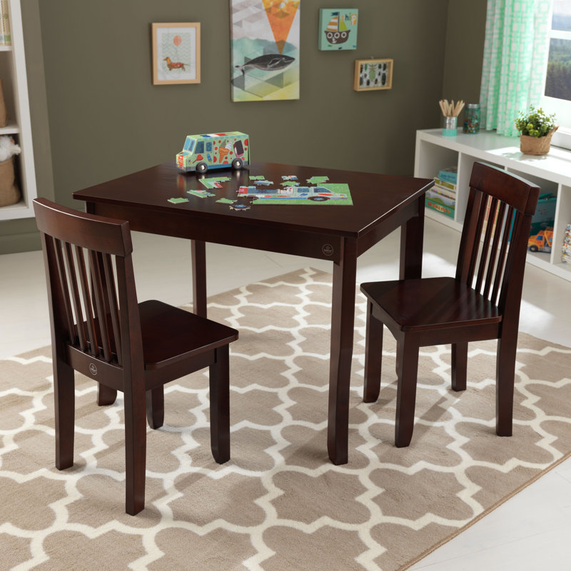 Ensemble de table et chaises pour enfants Avalon, Espresso