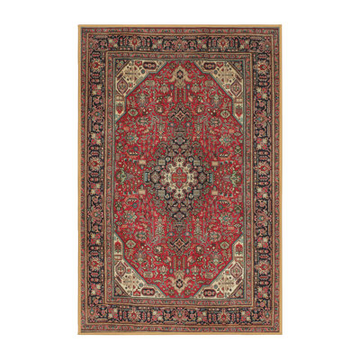 Tapis traditionnel brun / rouge Dammann
