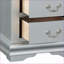 Table de chevet 2 tiroirs Platinum avec rangement coulissant pour chambre à coucher-808372519
