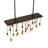 Rustic Lodge 22 - Light Oxidized Steel Kitchen Island Pendant