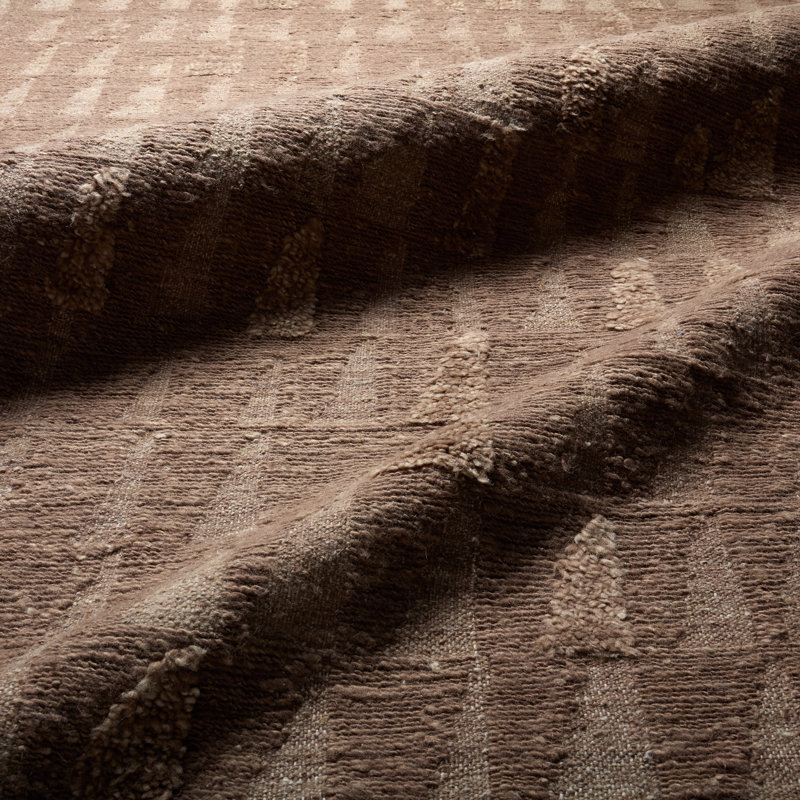 Hand Woven Wool Abstract Area Rug, Rectangle 108 " x 144 "