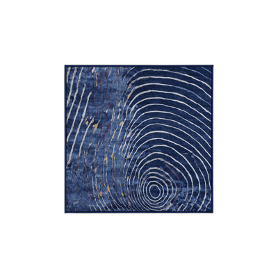 Tapis bleu lavable à la machine