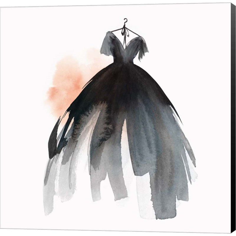 Little Black Dress II 12" x 12" Canvas Art Print