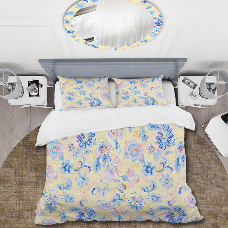 Ensemble de housse de couette Boho, Housse de couette très grand + 2 taies décorativ