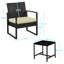 2 Seater Rattan Conversation Set-124799003