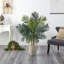54'' Faux Palm Tree in Ceramic Planter