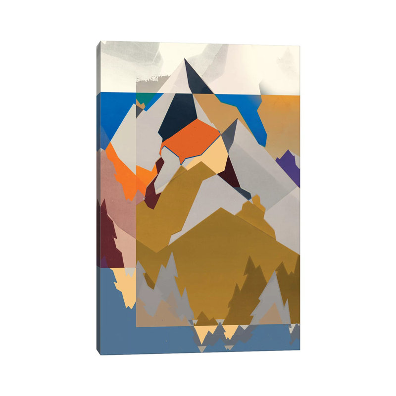 Mountain Extraction by Jennifer Goldberger - Wrapped Canvas Gallery-Wrapped Canvas Giclée, 20.32 cm H x 30.48 cm W