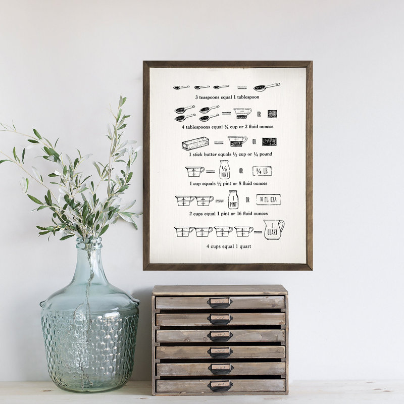 Measuring Chart White, 10" H x 8" W
