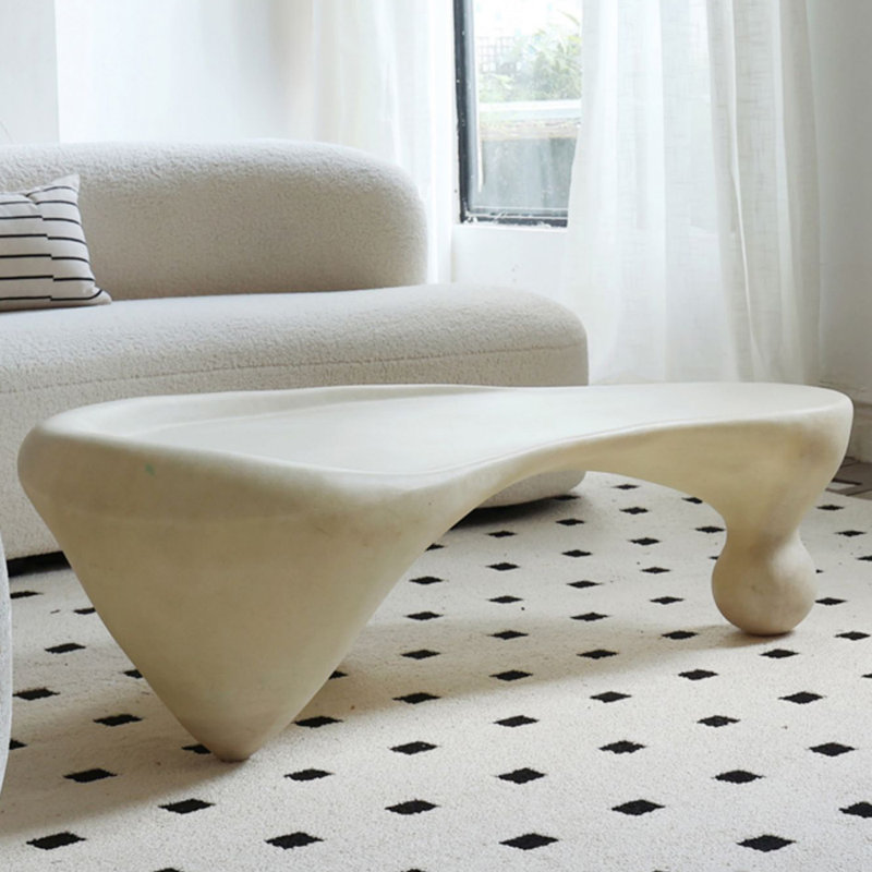 style high-grade alien art coffee table, Cream