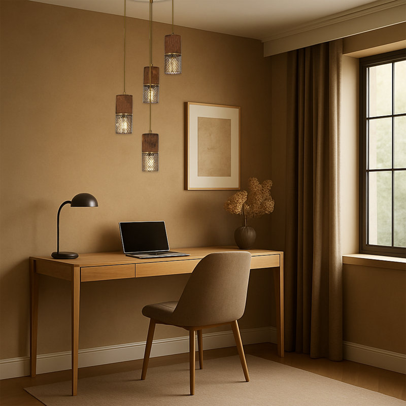 Luminaire suspendu grappe 4 lumières