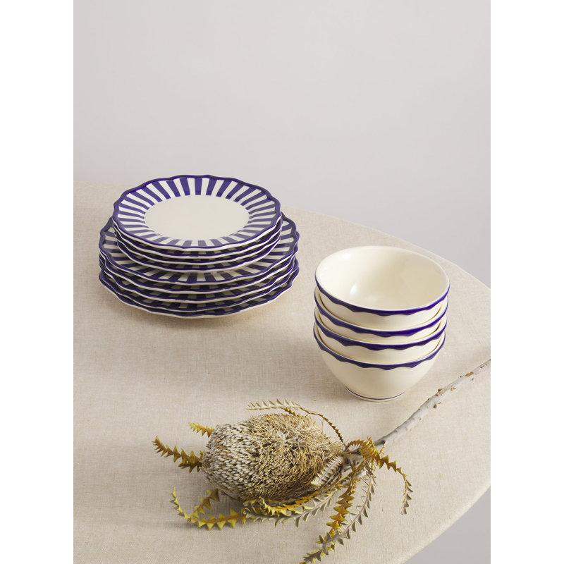 Riviera Dinnerware Set With Cereal Bowl