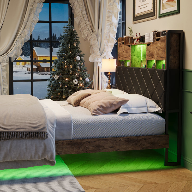 Upholstered Storage Bed, European Kingsize (160 x 200 cm)