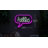 17" Pink and White 'Hello' Word Bubble LED Neon Style Wall Sign