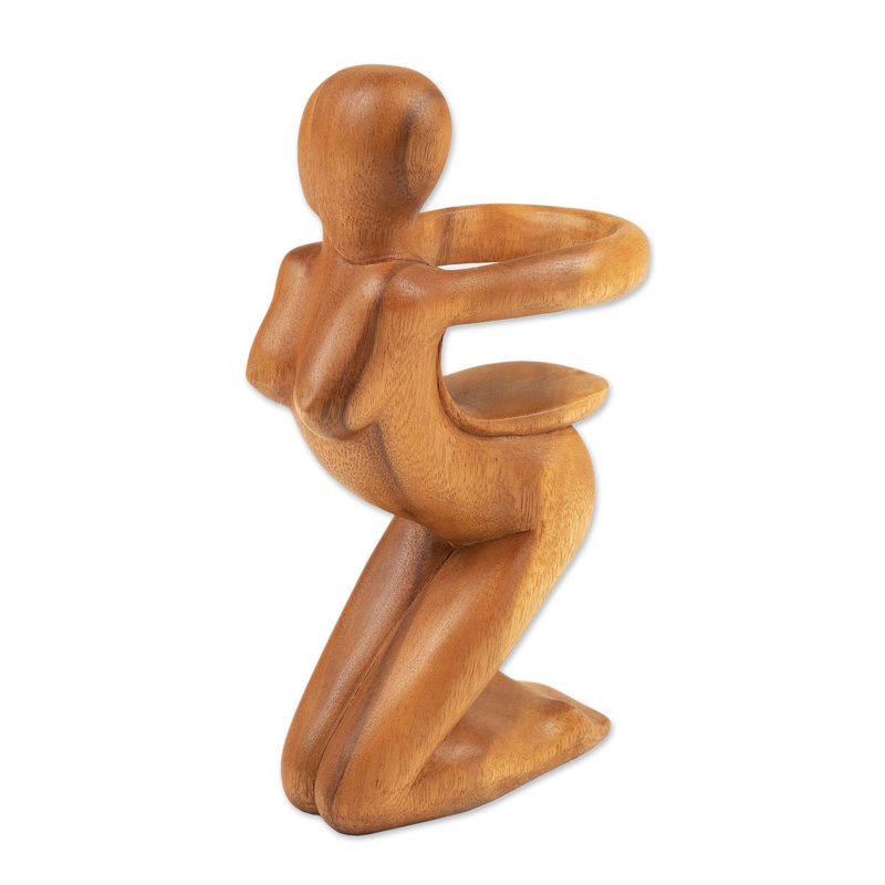 Deady Solid Wood Tabletop Wine Bottle Rack in