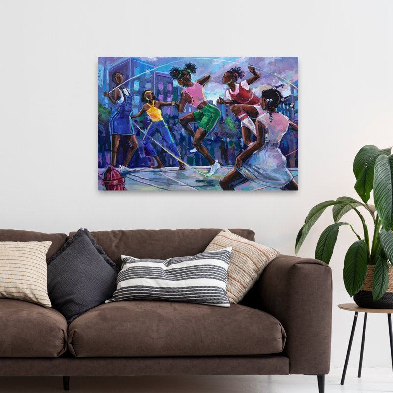 Double hollandais - art figuratif africain et américain, H 32 po x l 48 po