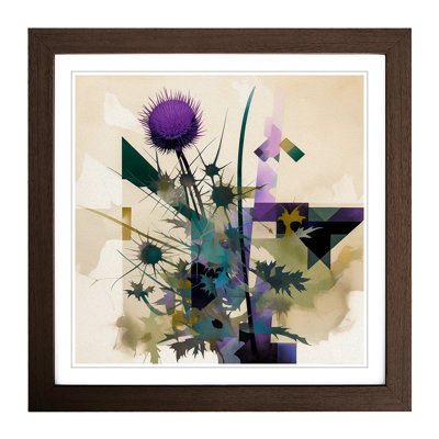 Thistle Suprematism No.1 - Framed Print