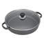 Living And Home Cast Iron Round Braiser with Lid-115615747-115615750