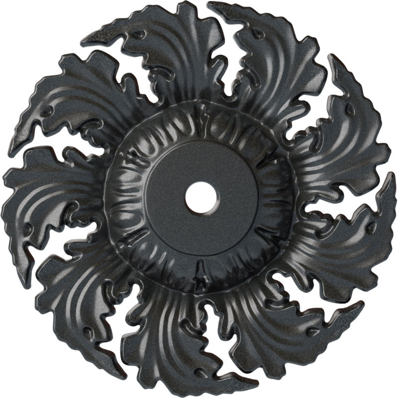 Médaillon de plafond Needham H 14,625 po x l 14,625 po x P 2,25 po, Étain